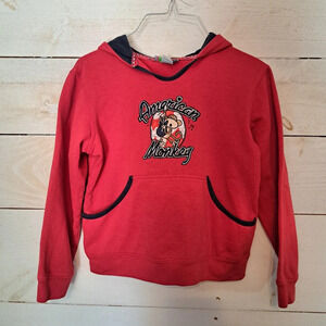 Bobby Jack American Monkey Y2K Size Kids Large Hoodie